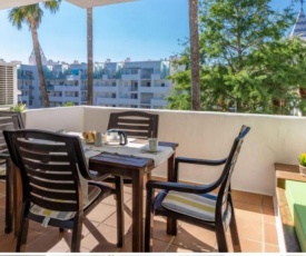 2 bedrooms appartement with shared pool enclosed garden and wifi at Roses 2 km away from the beach